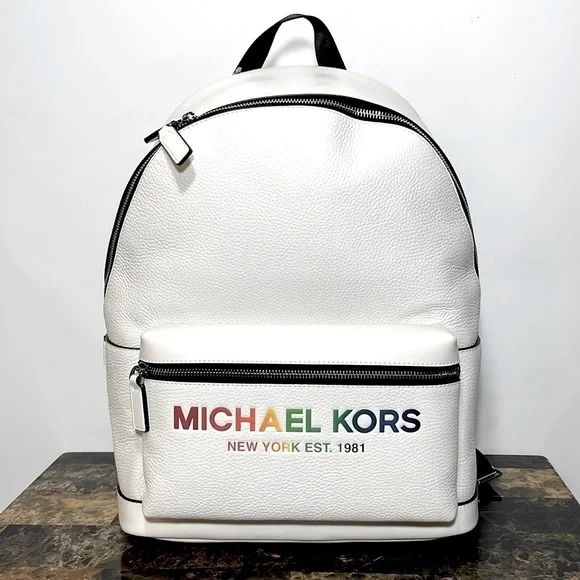 MICHAEL KORS 🌈 MENS Cooper pride pebble leather Backpack - Picture 1 of 9